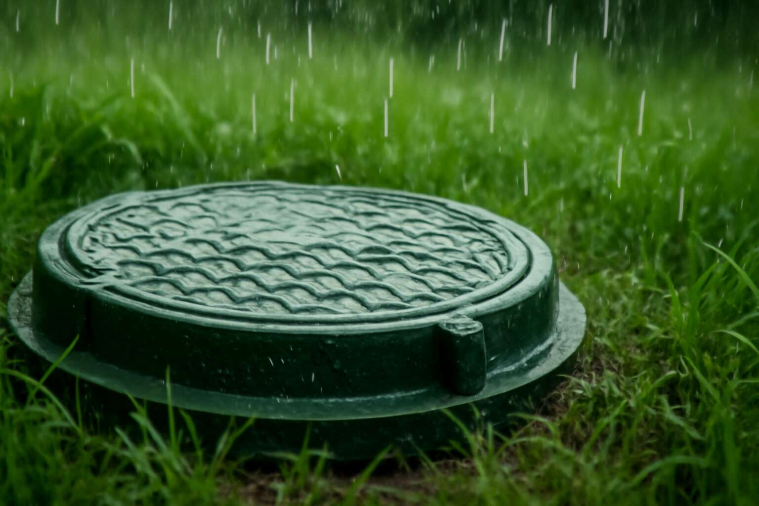 can septic tank fill with rainwater