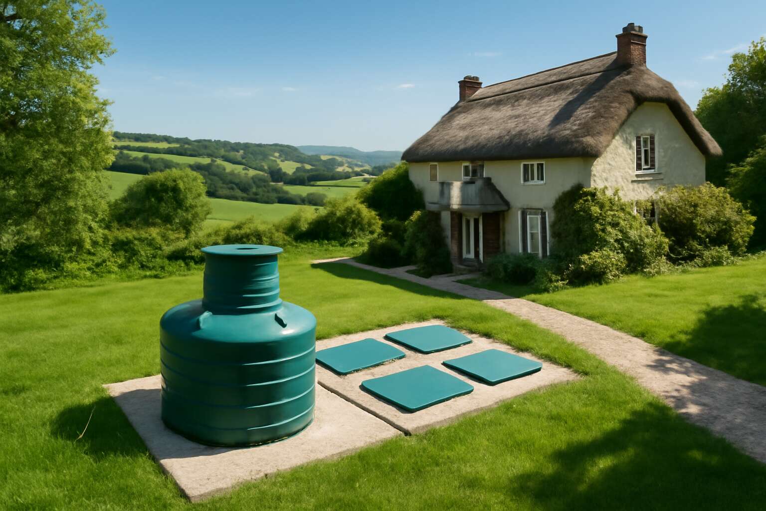 can septic tank be in south west