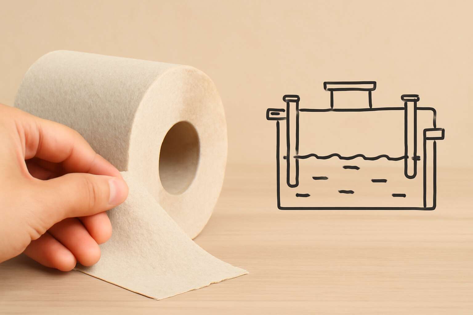 septic tank toilet paper