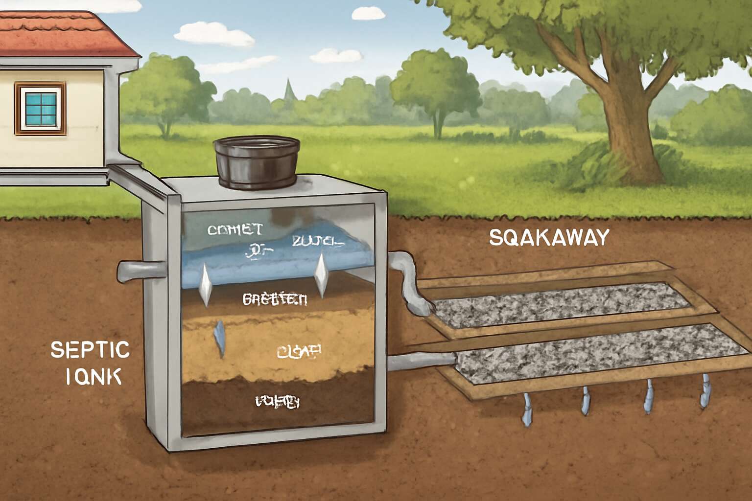 how to build a septic tank and soakaway