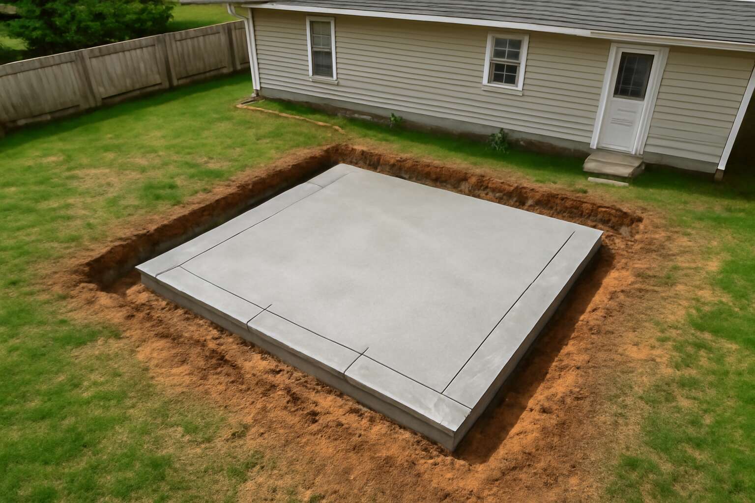 concrete slab over septic tank