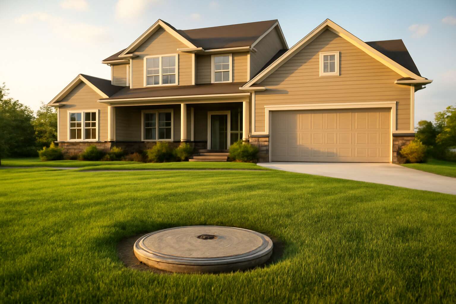 septic tank 4 bedroom house