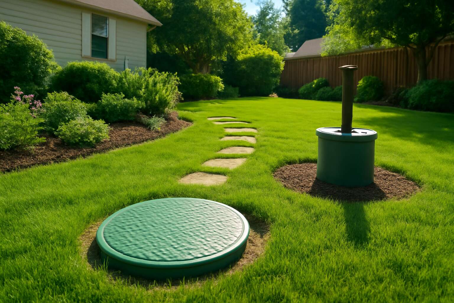 septic tank near well