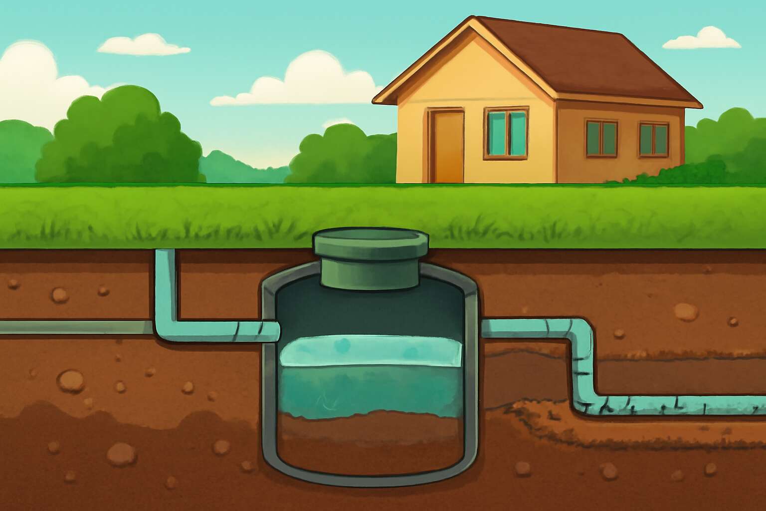 septic tank and grey water systems