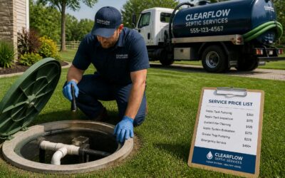 Get the septic tank cleaning price list and compare local rates.