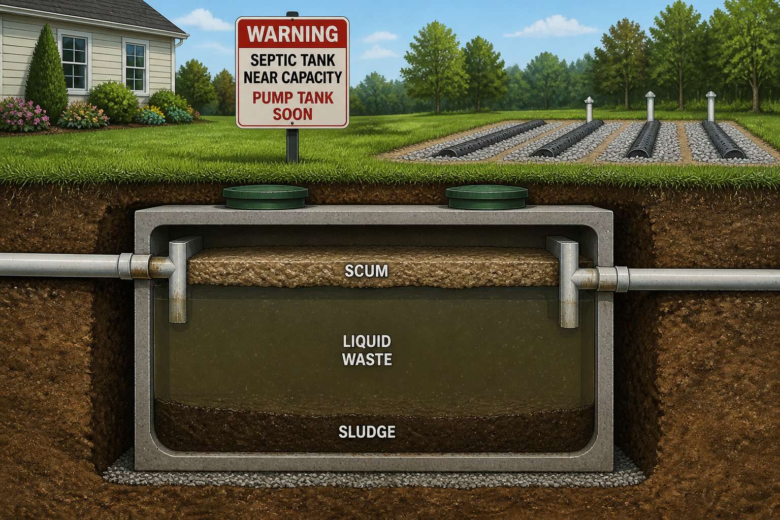 can septic tank be full